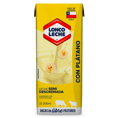 Leche Plátano Caja 200 Ml Loncoleche