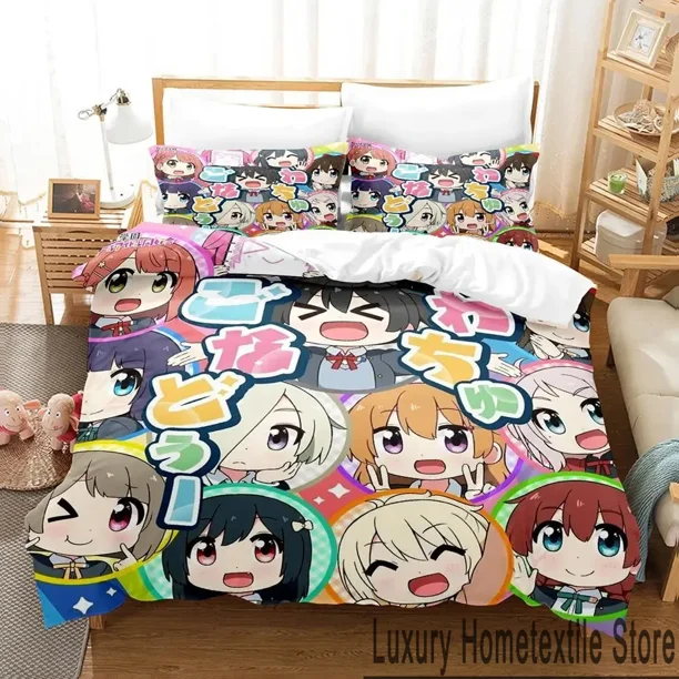 Nijiyon Animation Bedding Set Duvet Cover Bed Set Quilt Cover Pillowcase Comforter Boys Adult Bedding Bed Sheets