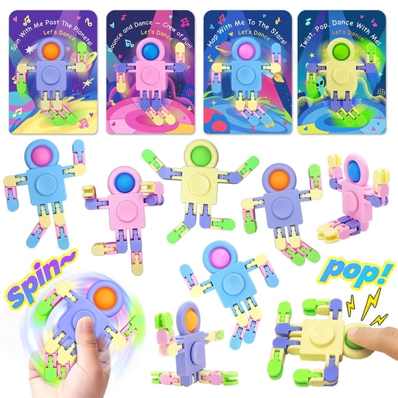 Set De Juguetes De 28 Piezas Wacky Tracks Spinners Antiestrés