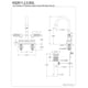 thumbnail image 3 of Grifo para lavabo Kingston Brass Georgian de 4 pulgadas, instalación central, 3 of 3