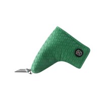 Magideal - Funda Para Palos De Golf, Funda Para Cabeza De Putter De Golf Para La Mayoría De Los Putters, Protector De Forro De Felpa, Funda Envolvente Para Cabez Patrón De Tejido Verde