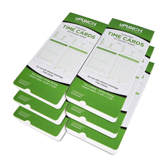 Tarjetas de Tiempo uPunch HN3000 AutoAlign Paquete de 300