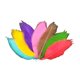 thumbnail image 2 of Art Multi Color Skeleton Leaves Para DIY Boda Fiestas De Oto?o Decoración Magnolia Vein, 2 of 5