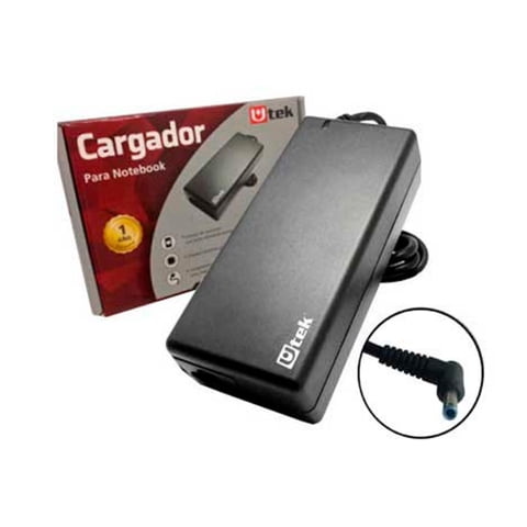 Utek - Cargador Notebook Compatible Hp 19.5V 2.31A Certificado Ut-Hp45 Punta Azul