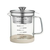 Bothyi - Filtro De Leche De Soja Tetera De Vidrio Multiusos Con Colador Leche De Nuez 12X18Cm 1.2L