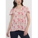 thumbnail image 3 of Blusa Mujer Manga Vuelos Palo Rosa Print Corona, 3 of 5