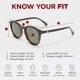 thumbnail image 4 of Gafas de sol Le Specs Bandwagon Black Tort clásico, 4 of 7