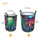 thumbnail image 5 of Plankton: La Película Cesta de lavandería de gran capacidad redonda con asa, bolsa para ropa sucia plegable, almacenamiento para dormitorio, baño y lavadero 44x35 cm, 5 of 6