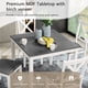 thumbnail image 3 of 5-Piece Dining Table Set with 4 Chairs, Modern Wood Dining Table Set for 4, 4-Person Dining Table Set for Small Place, Kitchen, Dining Room, Grey & White two tone, 3 of 3