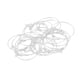 thumbnail image 1 of 20 piezas redondas rebordeando aro aretes gancho conectores diy hallazgos plata blanco, 1 of 3