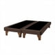 thumbnail image 1 of Base Dividida Cama Europea 2 Plazas 150x190 Cm Chocolate Felpa, 1 of 4