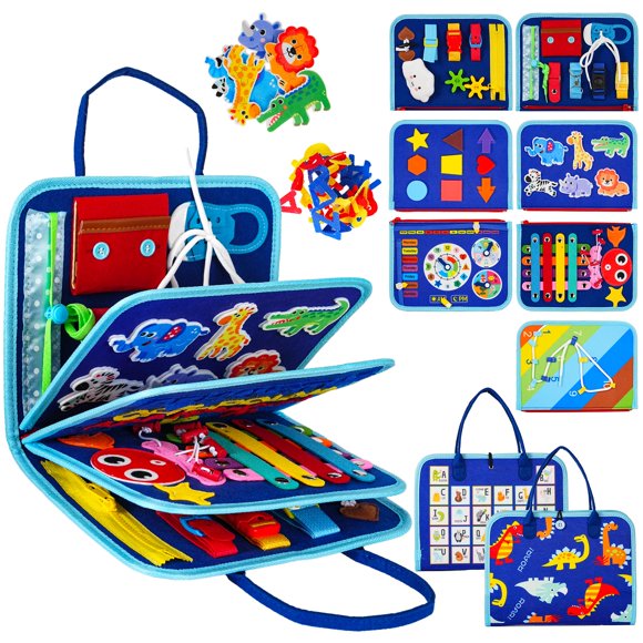 Tablero de Actividades GiggleCraft Libro Sensorial para Niños de 3 Años o Más