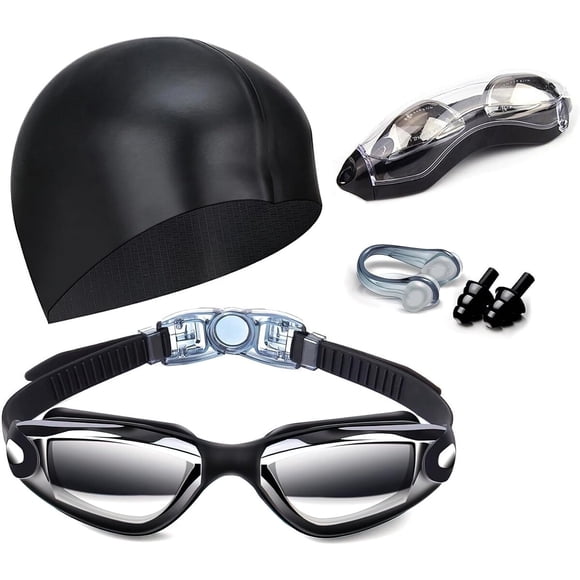 Swim Goggles Swimming Goggles No Leaking with Nose Clip, Ear