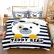 thumbnail image 1 of 3D Print Teddy Bear Bedding Set Duvet Cover Bed Set Quilt Cover Pillowcase Comforter king Queen Size Boys Adult Bedding Set, 1 of 5