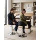 thumbnail image 1 of Silla Bar Ajustable con Base Cromada y Respaldo, 1 of 5