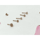 thumbnail image 2 of Set 5 Piercing Oro rosa Nariz Zirconia Punk Nostril, 2 of 3