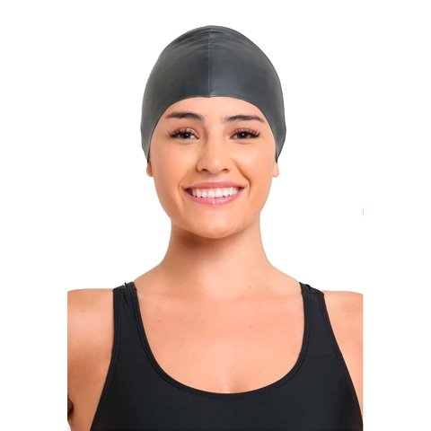 Samia - Gorro De Natación De Silicona Negro