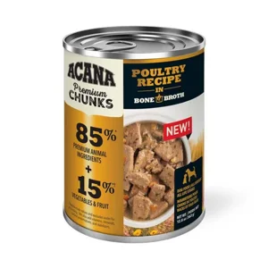 Acana Humedo Trozos – Aves En Caldo De Huesos Perros 363 G