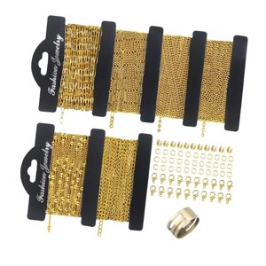 Bothyi - Cadenas De Collar De Oro Para Hacer Joyas Minimalistas Con Anillos De Salto Para Mujeres