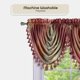 thumbnail image 3 of Cortinas con cenefa en forma de cascada ACHIM Soft Ombre, color burdeos, 46 x 40 pulgadas, 3 of 6