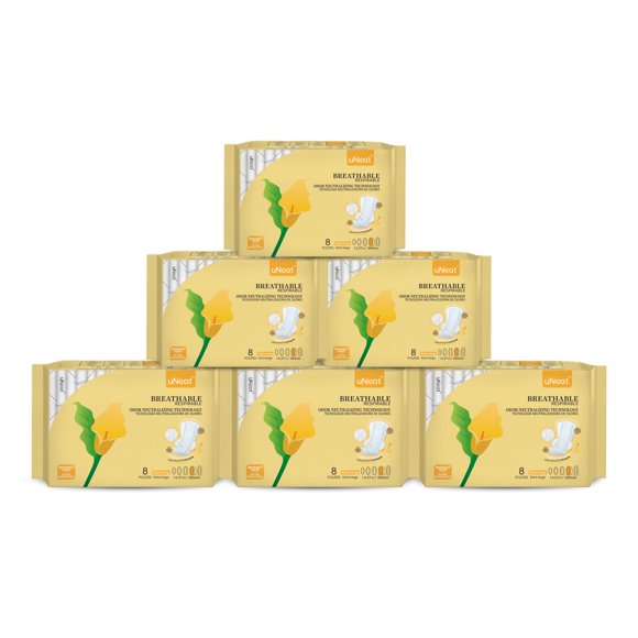 Compresa sanitaria uNeat Extra larga 48 uds sin perfume