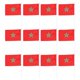 thumbnail image 2 of Bandera De 12 Uds., Bandera, Bandera Que Agita Con La Mano, Bandera Del Orgullo Nacional, Marruecos, 2 of 3