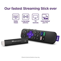 Roku Streaming Stick 4K 2021 | Dispositivo De Streaming 4K/Hdr/D Visión Con Roku Voice Remote Y Controles De Tv (Renovado)
