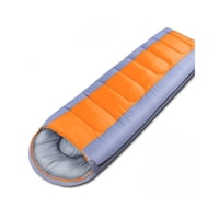 Babyluna - Saco De Dormir Camping 1800G Con Gorro Playa Cabaña Algodón Naranjo