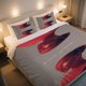 thumbnail image 1 of Mirrored Portrait of ARIANA GRANDE in a Red Duvet Cover Set Includes a Duvet Cover And Two Pillowcases Made from Soft Hypoallergenic Material, 1 of 1