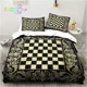 thumbnail image 2 of Funny Chess Board Bedding Set Single Twin Full Queen King Size Bed Set Adult Boy Bedroom 3D Printed Bedding Gift, 2 of 5