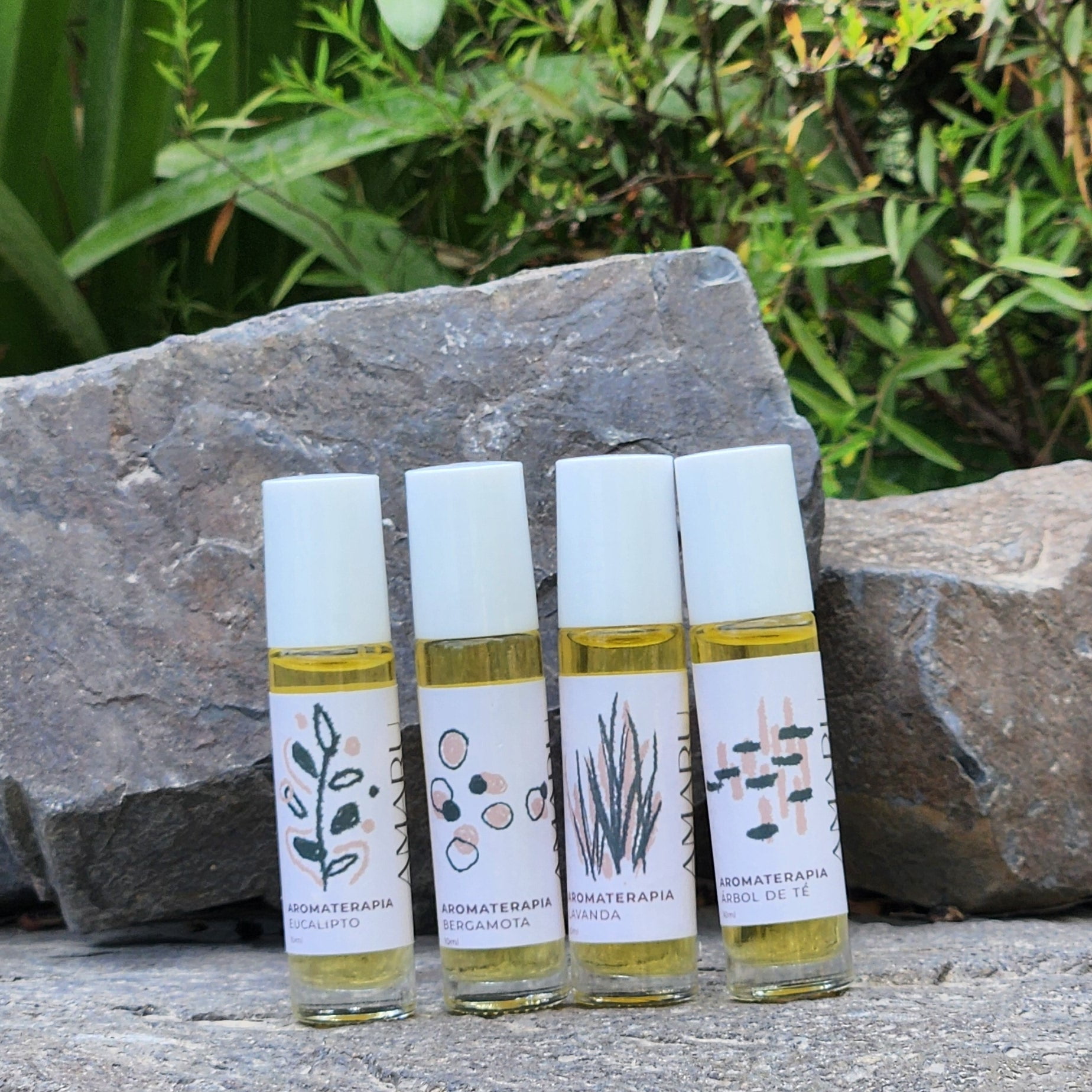 Amaru Skincare - Kit Aromaterapias En Roll On | 4 Variedades | Cuidado Completo