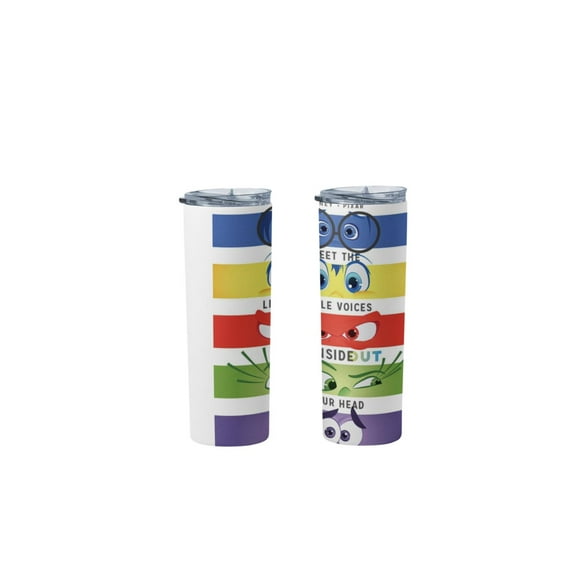 Termo Botella Térmica Inside Out Alegría Furia Pelicula blanco 10
