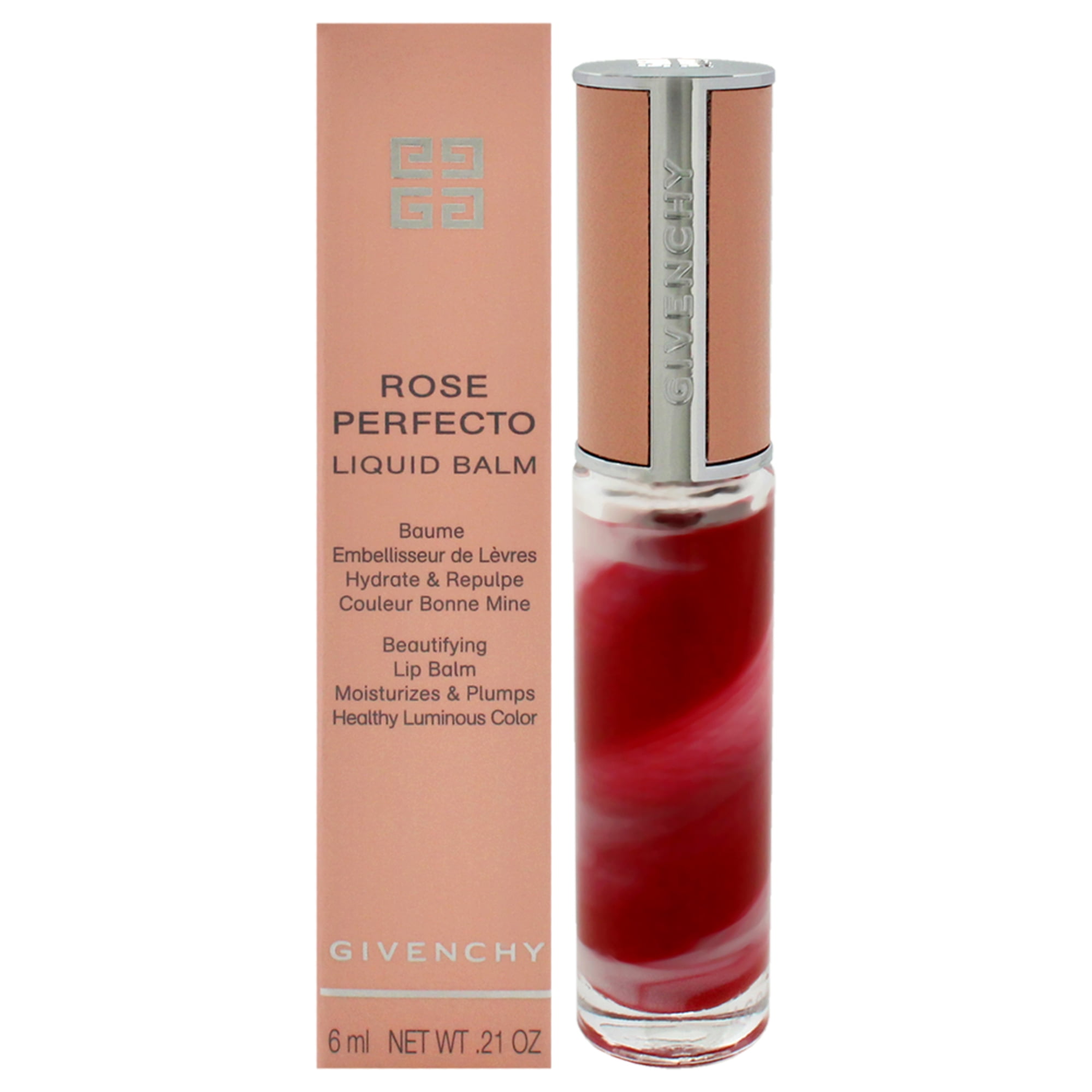 Bálsamo Labial Líquido Con Color Rose Perfecto - 37 Rouge Graine De Givenchy Para - Bálsamo Labial De 0,2 Oz