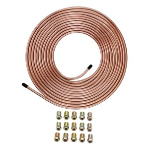 Magideal - Kit De Reparación De Tuberías De Frenos Para Automóviles, Manguera De Frenos Para Automóviles, Rollo De Tubo De 25 Pies, Genérico , Diámetro Exterior Diámetro Exterior 635 Mm