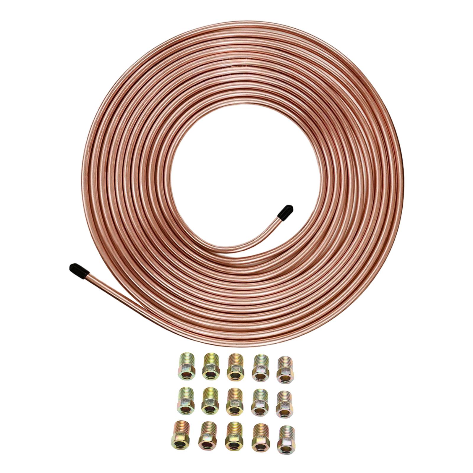 Magideal - Kit De Reparación De Tuberías De Frenos Para Automóviles, Manguera De Frenos Para Automóviles, Rollo De Tubo De 25 Pies, Genérico , Diámetro Exterior Diámetro Exterior 635 Mm