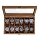 thumbnail image 1 of Watch Box Organizador De Madera De Nogal Rústico Con 12 Ranuras, 1 of 9