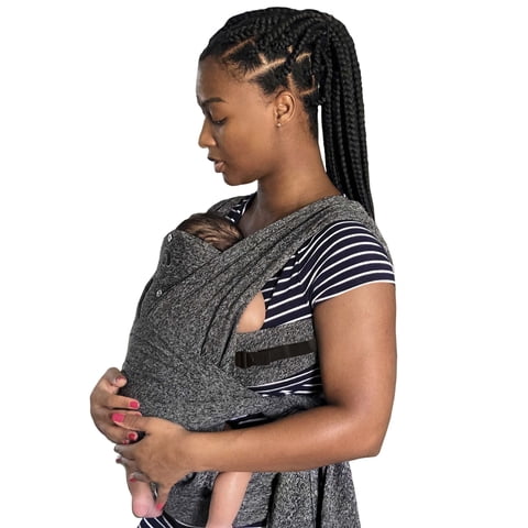 Portabebés Boppy Comfyfit Adjust, Gris Jaspeado, 8-35 Libras