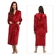 thumbnail image 2 of Bata De Baño Con Capucha Para Mujer De Invierno Grueso Cálido Rojo Talla Xl, 2 of 3