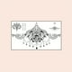 thumbnail image 1 of Long-Lasting Waterproof Flower Geometric Pattern Chest Waist Tattoo Sticker - 1 Sheet, 1 of 2