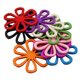 thumbnail image 2 of Los granos de las flores de madera 50X mezclan el color que rebordea para DIY que hace los juguetes de los ni?os de la joyería, 2 of 5