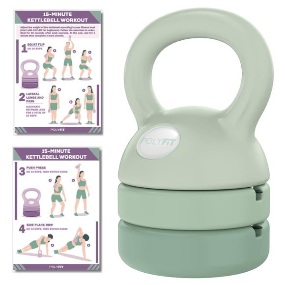 Pesa rusa Polyfit 5‑en‑1 ajustable para entrenamiento en casa