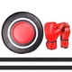 thumbnail image 4 of Almohadilla De Perforación Montada En La Pared, Objetivo De Pared De Boxeo Para Adultos Para Ejercicio, Gimnasio, Entrenamiento, Guantes Rojos Para Adultos, 4 of 5