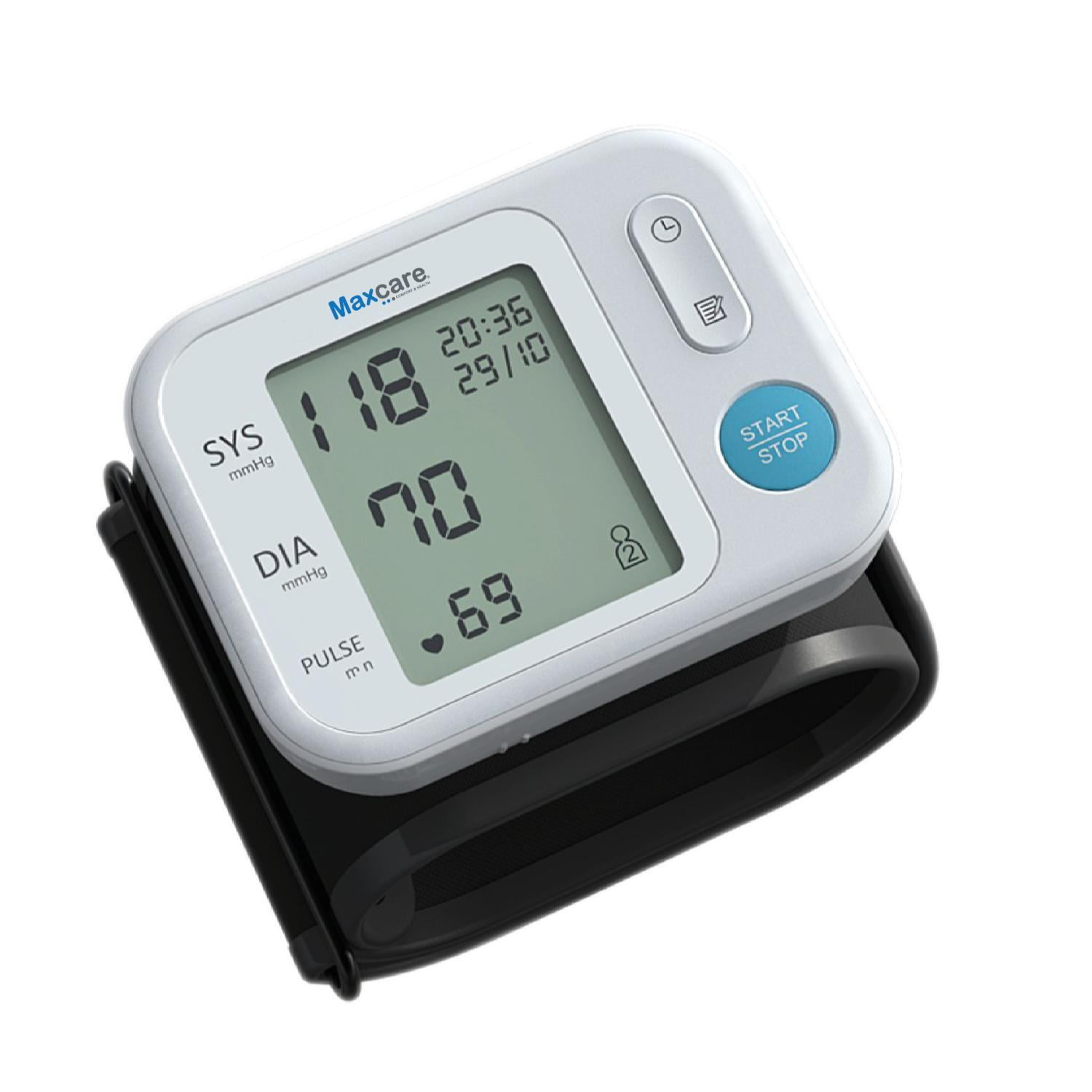 Maxcare - Medidor De Presión Tensiometro Muñeca Blanco
