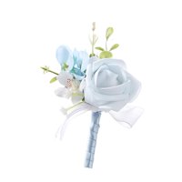 Bothyi - Boutonniere De Diseño Sencillo Para Boda, Graduación, Aniversario, Dama De Honor, 8 Cm X 12 Cm, Azul