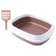 thumbnail image 4 of Caja De Arena Para Gatos Abierta, Bandeja Para Inodoro, Bandeja Para Arena Para Gatos, Antiadherente, Café Con Leche, 4 of 5