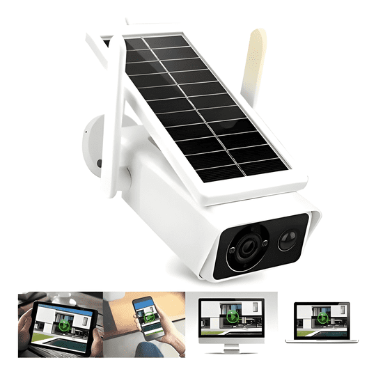 Genérico - Camara Ip Solar Ip Seguridad Wifi Exterior Hd 1080p Blanco