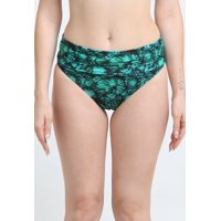 Samia - Bikini Calzón Pin Up Doble Uso Estampado Verde Xl