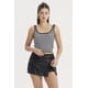 thumbnail image 1 of Polera Mujer Escote Cuadrado Negro / Blanco, 1 of 4