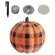 thumbnail image 3 of Divertidas decoraciones para exteriores, calabazas impermeables, duraderas y atractivas, con LED inflables de Halloween, para el hogar, jardín, césped, vacaciones, patio. Tartán, 3 of 5