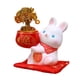 thumbnail image 3 of Estatuilla De La Suerte De La Riqueza Del Año Del Conejo, Hucha De Resina, Adorno, Decoración De Mesa, 3 of 5
